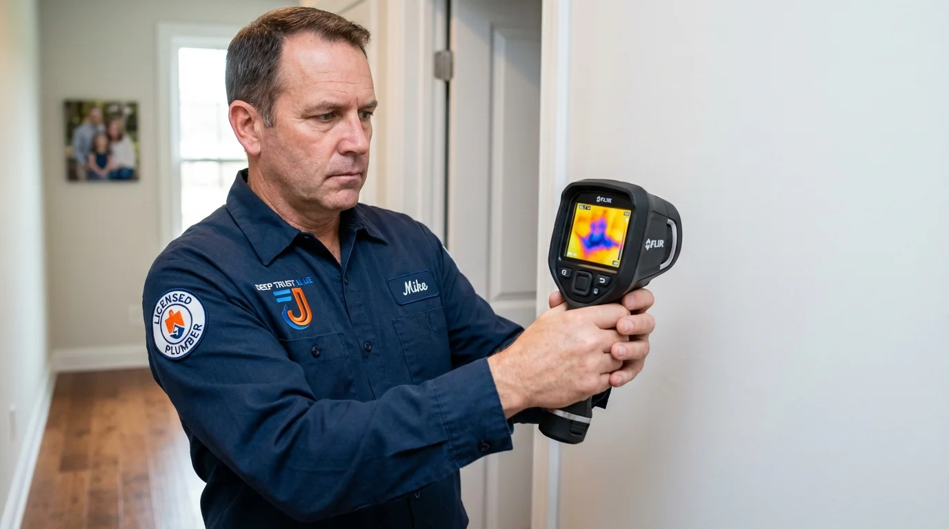 Thermal imaging leak detection by Johns Plumbing LLC in Port Carbon